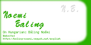 noemi baling business card